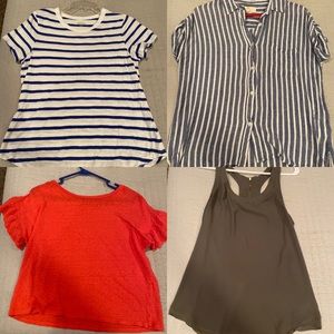 Lot of 4 tops: Express, Loft, Old Navy (M)